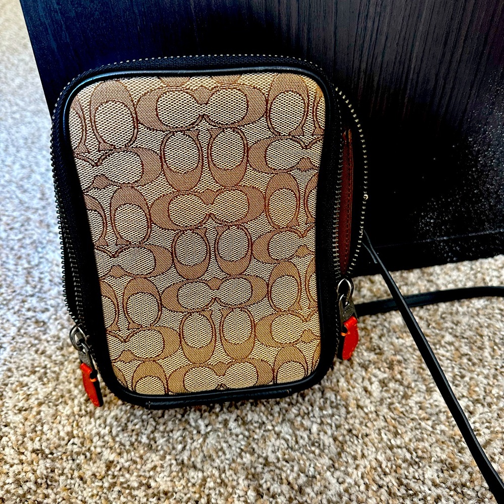 Designer Patterned Crossbody Bag - image 1
